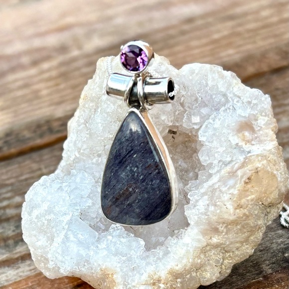 NEW! Purple Adventurine & Amethyst Necklace - Picture 10 of 11